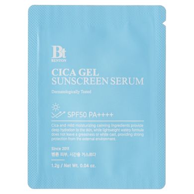 Зволожувальна сонцезахисна крем-сироватка з центелою Benton CICA Gel Sunscreen Serum SPF50/PA++++, 1.2 г Купити в Україні