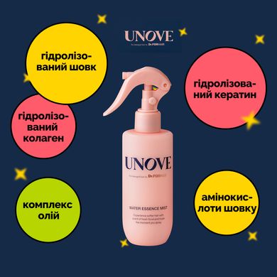 Несмываемый мист-эссенция для поврежденных волос UNOVE Water Essence Mist, 200 мл Купить в Украине
