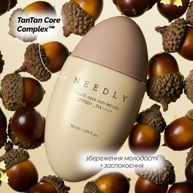 Уценка Солнцезащитная крем-сыворотка тройного действия Needly Youth Core Sun Serum SPF 50+ PA++++ , 50 мл на KRKR.COM.UA