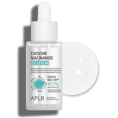 Відновлювальна сироватка з екзосомами та ніацинамідом APLB Exosome Niacinamide EX Serum, 40 мл на KRKR.COM.UA