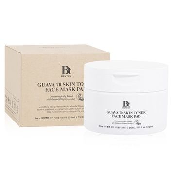 Уцінка Заспокійливі тонер-педи з гуавою та азуленом Benton Guava 70 Skin Toner Face Mask Pad, 70 шт на KRKR.COM.UA
