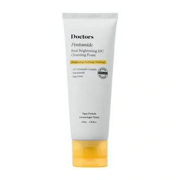Очищающая пенка для осветления и ровного тона кожи Doctors Pentamide Real Brightening 10C Cleansing Foam, 100 мл на KRKR.COM.UA