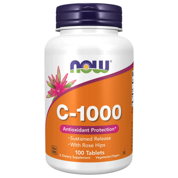 Витамин C-1000 пролонгированного действия NOW Foods C-1000 RH SR, 100 шт на KRKR.COM.UA