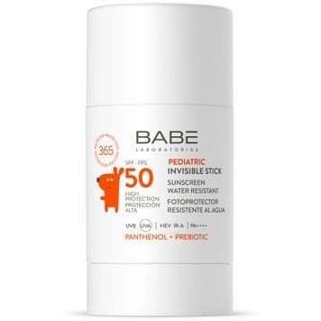 Детский солнцезащитный невидимый стик SPF 50 с пантенолом и пребиотиком BABE Laboratorios PEDIATRIC Invisible Stick SPF 50, 30 г на KRKR.COM.UA