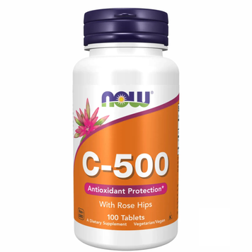 Витамин C-500 NOW Foods C-500 RH, 100 шт на KRKR.COM.UA
