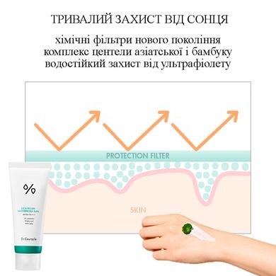 Водостойкий солнцезащитный крем с центеллой азиатской Dr.Ceuracle Cica Regen Waterproof Sun SPF50 PA++++, 100 мл Купить в Украине