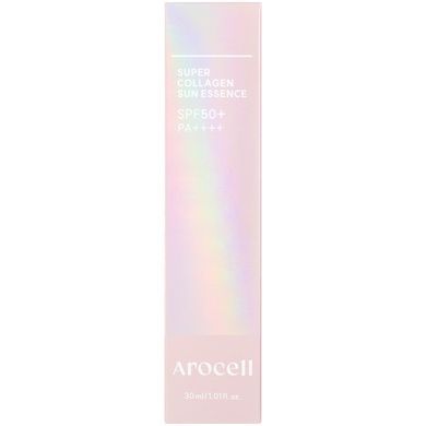Сонцезахисна есенція для обличчя з колагеном SPF50+ PA++++ Arocell Super Collagen Sun Essence, 30 мл на KRKR.COM.UA