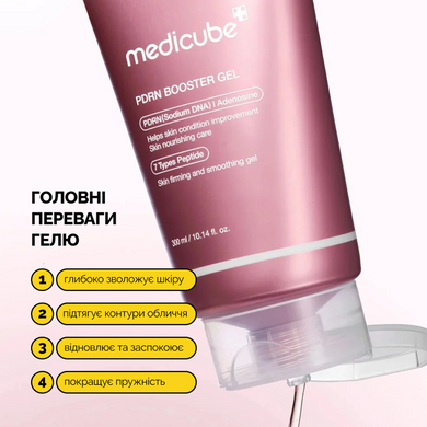Гель-бустер з полінуклеотидами та пептидами для апаратних процедур Medicube PDNR Booster Gel, 300 мл на KRKR.COM.UA