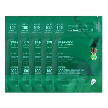 Двоетапна гідрогелева маска для обличчя зі спікулами та центелою VT Pro Cica Reedle Shot 100 2-Step Hydrogel Mask, 4 шт * 33 г + 1,5 г на KRKR.COM.UA