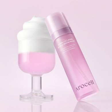 Бульбашкова сироватка-маска з колагеном Arocell Collagen Bubble Serum Mask, 90 мл на KRKR.COM.UA