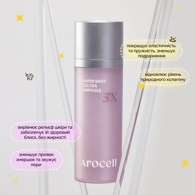 Коллагеновая ампула для лица с микроспикулами Arocell Super Shot Coltra Ampoule 3X, 30 мл на KRKR.COM.UA