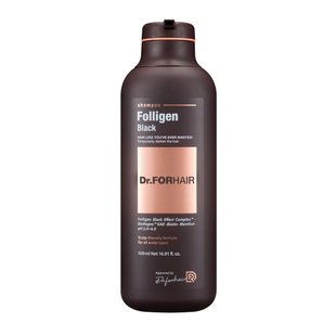 Шампунь для відновлення кольору сивого волосся Dr.FORHAIR Folligen Black Shampoo, 500 мл Купити в Україні