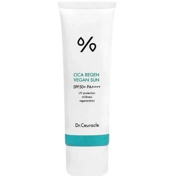 Сонцезахисний веганський крем з центелою азіатською Dr.Ceuracle Cica Regen Vegan Sun SPF50+ PA++++, 50 мл на KRKR.COM.UA