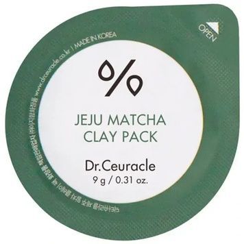 Очищающая глиняная маска с чаем Матча Dr.Ceuracle Jeju Matcha Clay Pack, 9 г на KRKR.COM.UA