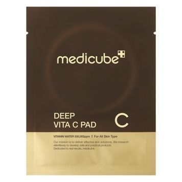 Освітлювальні відновлювальні пади з вітаміном C Medicube Deep Vita C Pad, 1 шт на KRKR.COM.UA