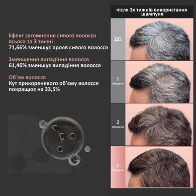 Шампунь для відновлення кольору сивого волосся Dr.FORHAIR Folligen Black Shampoo, 500 мл Купити в Україні