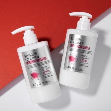 Лосьйон для зміцнення шкіри з екзосомами та колагеном APLB Exosome Collagen EX Body Lotion, 300 мл на KRKR.COM.UA