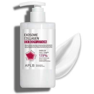 Лосьйон для зміцнення шкіри з екзосомами та колагеном APLB Exosome Collagen EX Body Lotion, 300 мл на KRKR.COM.UA