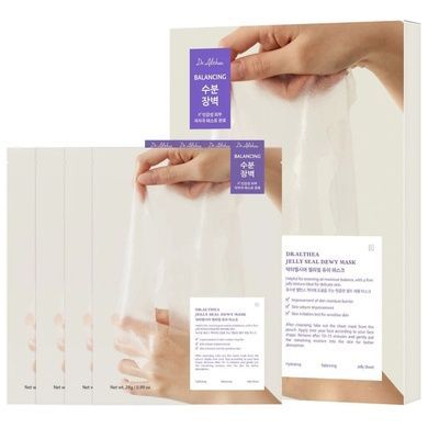 Восстановительная тканевая маска с гиалуроновой кислотой Dr. Althea Jelly Seal Repair Mask, 4 шт * 28 г на KRKR.COM.UA
