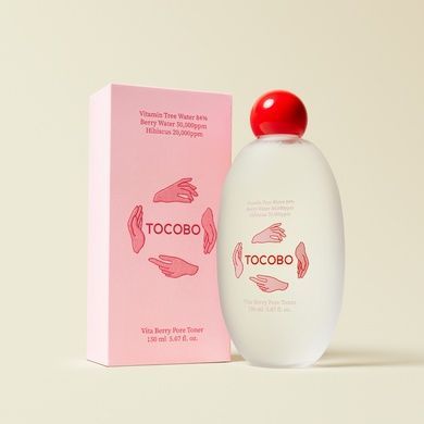 Освіжальний тонер для звуження пор з ягідними екстрактами TOCOBO Vita Berry Pore Toner, 150 мл на KRKR.COM.UA