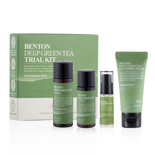 Набір мініатюр з Зеленим Чаєм Benton Deep Green Tea Trial Kit, 4 в 1 Купити в Україні