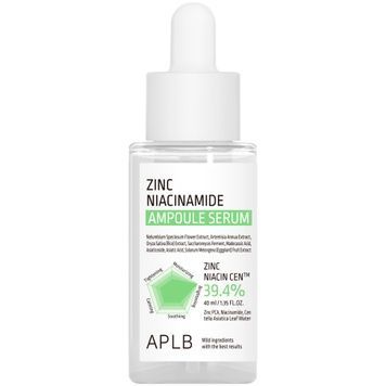 Ампульная сыворотка для проблемной кожи с цинком и ниацинамидом APLB Zinc Niacinamide Ampoule Serum, 40 мл на KRKR.COM.UA