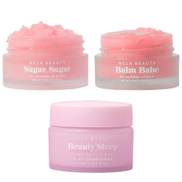 Набір для догляду за губами &laquo;Рожеве шампанське&raquo; NCLA Beauty, 3 в 1 на KRKR.COM.UA