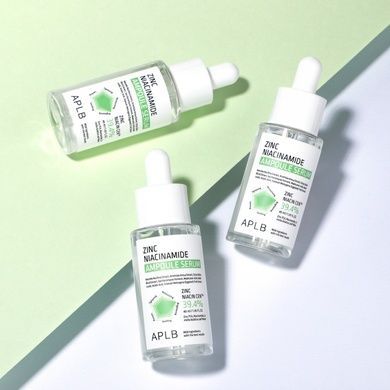 Ампульная сыворотка для проблемной кожи с цинком и ниацинамидом APLB Zinc Niacinamide Ampoule Serum, 40 мл на KRKR.COM.UA