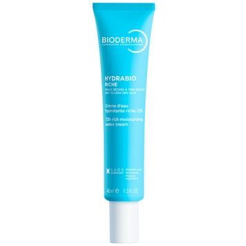 Зволожувальний крем на водній основі для обличчя Bioderma Hydrabio Riche 72h Moisturising Water Cream, 40 мл на KRKR.COM.UA