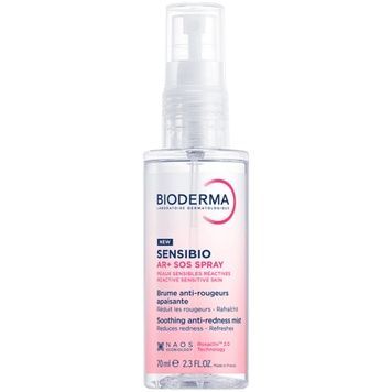 Спрей для обличчя проти почервонінь Bioderma Sensibio AR+ SOS Spray Soothing Anti-Redness Mist, 70 мл на KRKR.COM.UA