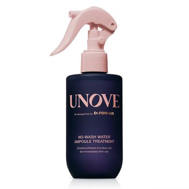 Несмываемый спрей-уход для защиты и восстановления поврежденных волос UNOVE No-Wash Water Ampoule Treatment, 200мл Купить в Украине