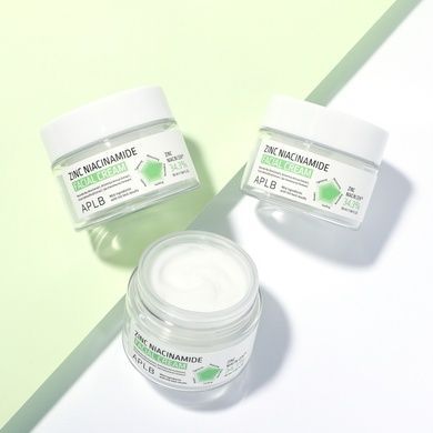 Крем для проблемної шкіри обличчя з цинком і ніацинамідом APLB Zinc Niacinamide Facial Cream, 55 мл на KRKR.COM.UA