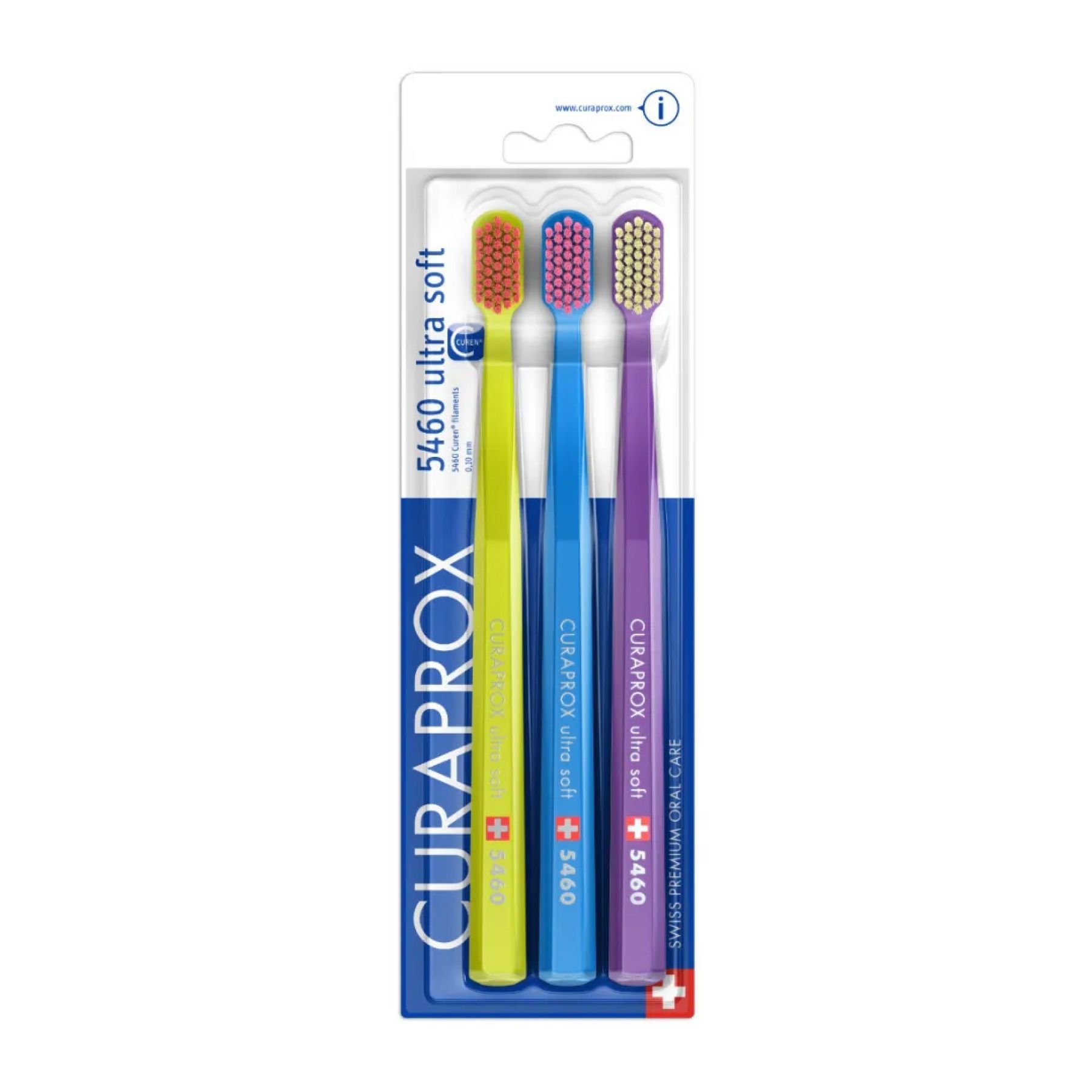 Набор зубных щеток Curaprox CS 5460 Ultra Soft, 3 в 1 -