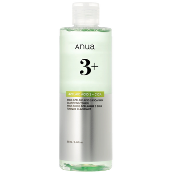 Тонер для очищення шкіри з азелаїновою кислотою 3% Anua Azelaic Acid 3 Cica Skin Clarifying Toner, 250 мл на KRKR.COM.UA