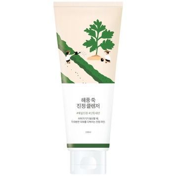 Успокаивающая очищающая пенка с морской полынью ROUND LAB Mugwort Calming Cleanser, 150 мл на KRKR.COM.UA