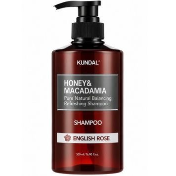 Натуральний парфумований шампунь KUNDAL Honey & Macadamia Nature Shampoo English Rose, 500 мл на KRKR.COM.UA