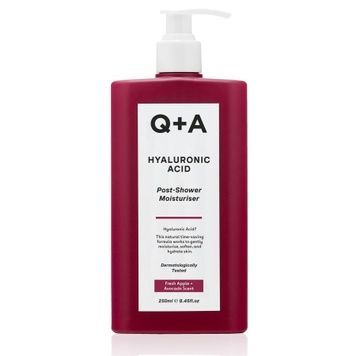 Средство с гиалуроновой кислотой для интенсивного увлажнения тела Q+A Hyaluronic Acid Post-Shower Moisturiser, 250 мл на KRKR.COM.UA