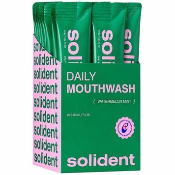 Набор ополаскивателей для полости рта Solident Daily Mouthwash Watermelon Mint, 20 шт * 10 мл на KRKR.COM.UA