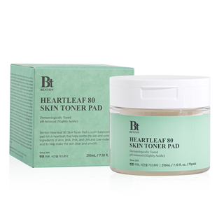 Двухсторонние пилинг-диски с экстрактом хауттюйнии Benton Heartleaf Skin Toner Pad, 70 шт Купить в Украине