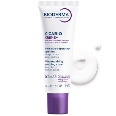 Ультравідновлювальний заспокійливий крем Bioderma Cicabio Creme+ Ultra-Repairing Soothing Cream, 40 мл на KRKR.COM.UA