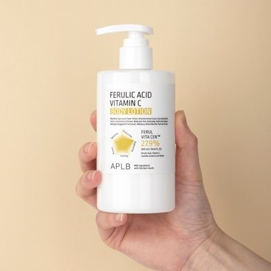 Зволожувальний лосьйон для тіла з феруловою кислотою та вітаміном C APLB Ferulic Acid Vitamin C Body Lotion, 300 мл на KRKR.COM.UA