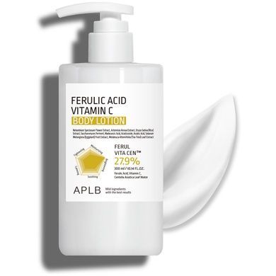Зволожувальний лосьйон для тіла з феруловою кислотою та вітаміном C APLB Ferulic Acid Vitamin C Body Lotion, 300 мл на KRKR.COM.UA