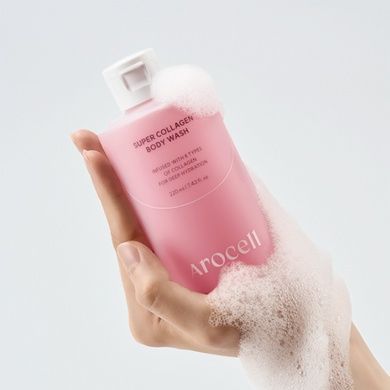Увлажняющий гель для душа с коллагеном Arocell Super Collagen Body Wash, 220 мл на KRKR.COM.UA