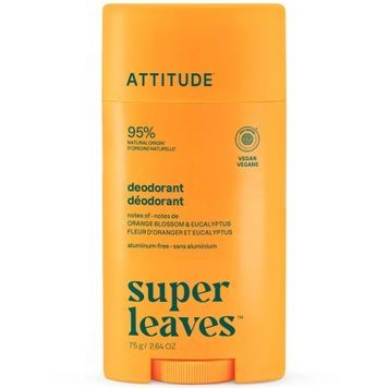 Дезодорант &bdquo;Квітка апельсина та Евкаліпт&ldquo; Super leaves Attitude Deodorant Aluminum-free Orange Blossom & Eucalyptus, 75 мл на KRKR.COM.UA