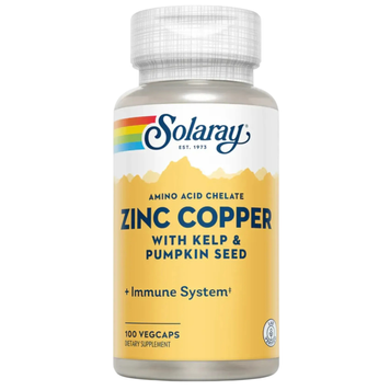 Цинк+медь Solaray Zinc+Copper, 100 шт на KRKR.COM.UA