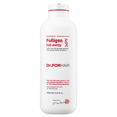 Шампунь для зміцнення та відновлення зрілого волосся Dr.FORHAIR Folligen Cell Energy , 500мл Купити в Україні