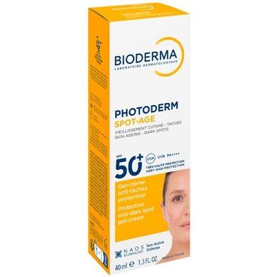 Солнцезащитный гель-крем для лица Bioderma Photoderm Spot-Age Antioxidant Gel Creme SPF 50+, 40 мл на KRKR.COM.UA