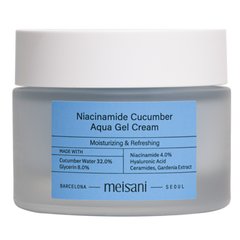 Зволожувальний гель-крем з ніацинамідом та гідролатом огірка Meisani Niacinamide Cucumber Aqua Gel Cream, 50 мл Купити в Україні
