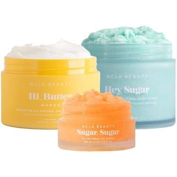Набір для догляду за тілом та губами &laquo;Манго & Персик & Неролі&raquo; NCLA Beauty, Hi, Butter & Sugar Body Scrub & Sugar, Sugar на KRKR.COM.UA