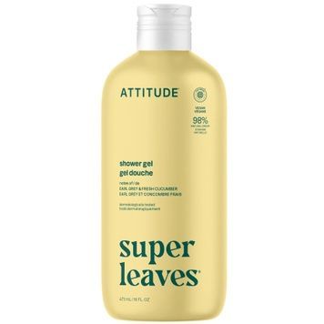 Гель для душу освіжаючий "Ерл грей та Свіжий огірок" Super leaves Attitude Body Wash Earl Grey & Fresh cucumber, 473 мл на KRKR.COM.UA